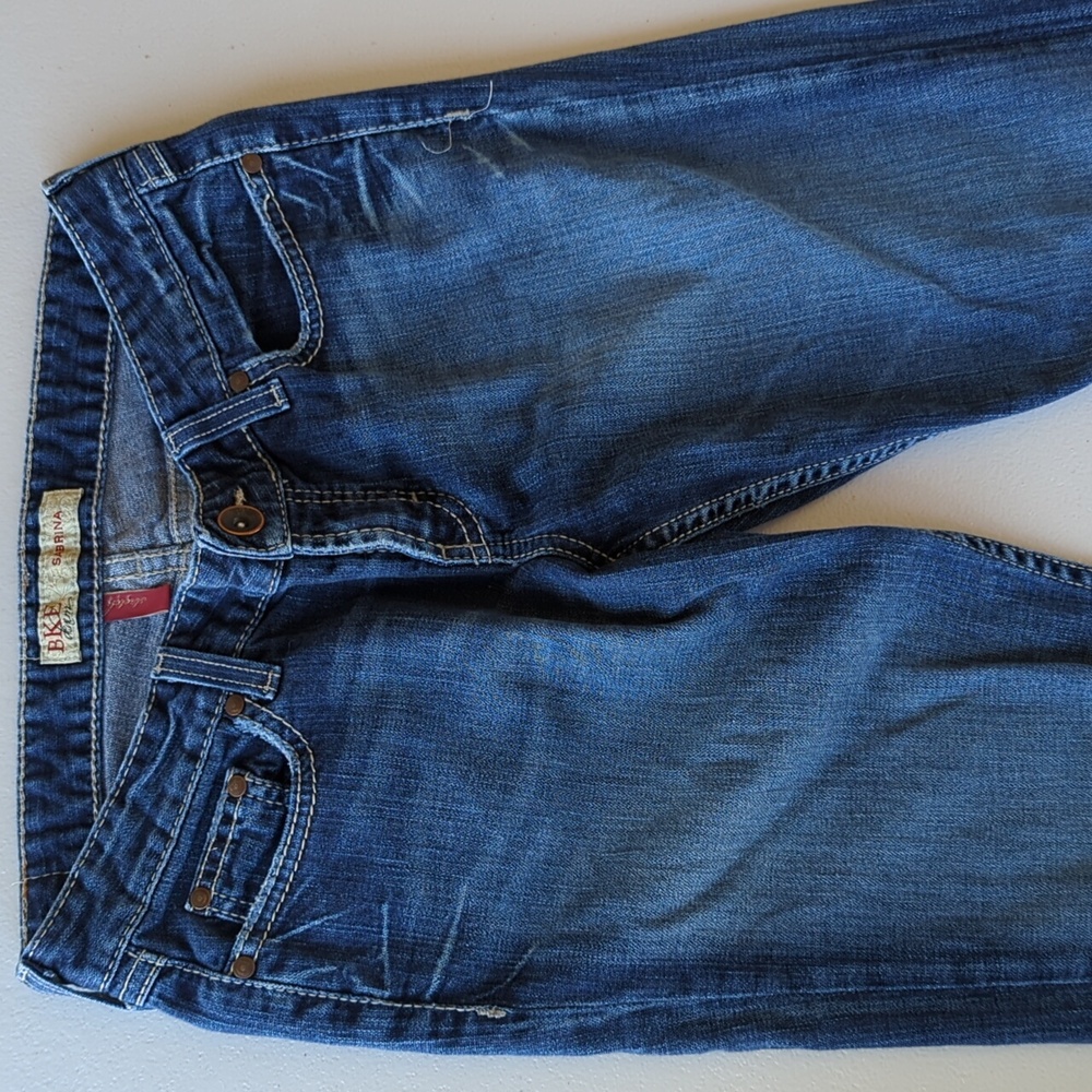 Bke Sabrina denim blue jeans buckle women's size 30x35.5 30 x 35.5